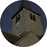 Le clocher de l'église